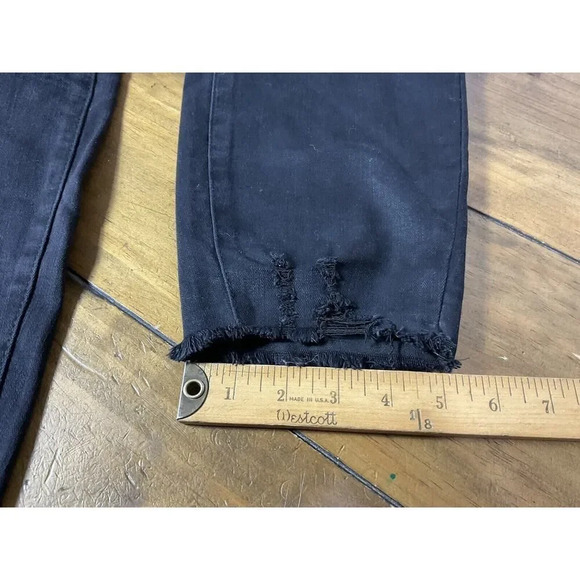 Judy Blue Women's Plus 22W Black Stretch Distressed Denim Skinny Jeans High Rise - Picture 10 of 11